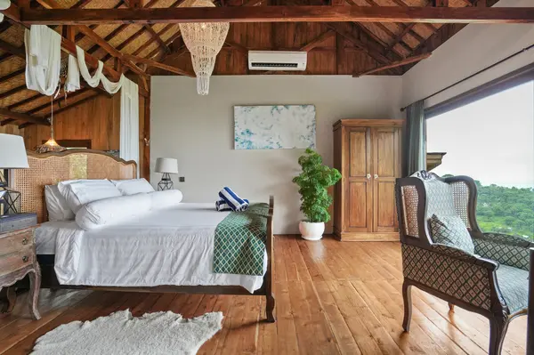 Master bedroom with panoramic view